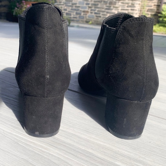 H&M Black Faux Suede Basic Booties - Picture 3 of 6